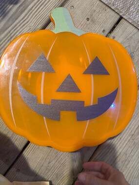 Cook With Color HWSNKTG9 Halloween Pumpkin Divided Snack Box